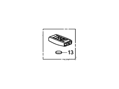 Acura 72147-TX6-C51 Fob Assembly, Entry Key (Bidierctional)