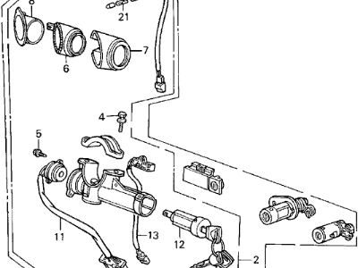 Acura 35114-SD4-A11 Key, Blank Metal Valet