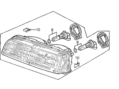 Acura 33160-SD4-A02 Headlight