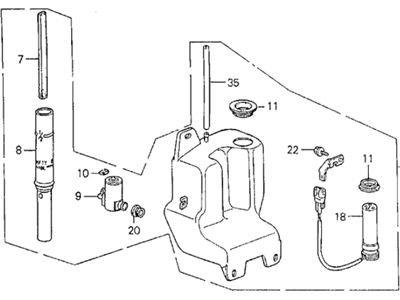 Acura 76801-SD4-505 Washer, Windshield