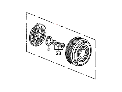 Acura 38900-PH7-023 Clutch Set, Magnetic