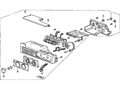 Acura 79600-SD4-A01 Switch Assembly, Heater Control