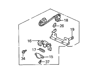 Acura 34100-SD4-A02 Light Assembly, License