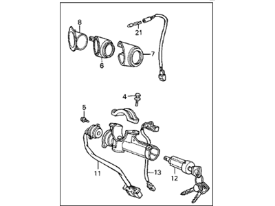 Acura 35100-SD4-L12 Lock Assembly, Steering