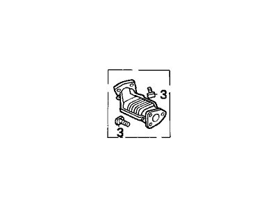 Acura 18190-PR7-A00 Rear Catalytic Converter