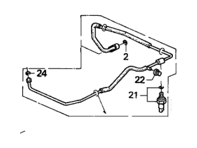 Acura 80341-SL0-A02 Pipe, Receiver