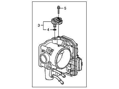 Acura 16400-RKG-A01 Throttle Body, Electronic Control (Gmd8A)