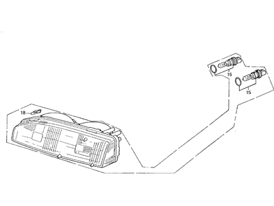 Acura 33160-SG0-A01 Left Headlight Unit