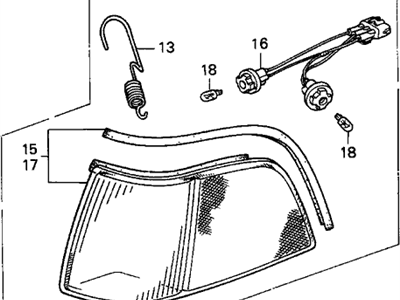 Acura 33600-SG0-A01 Light Assembly, Right Front Position &Side Marker