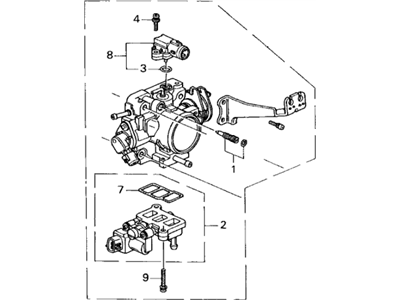 Acura 16400-P8A-A01 Body Assembly, Throttle