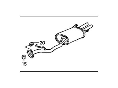 Acura 18030-SS8-C00 Muffler Set, Exhaust