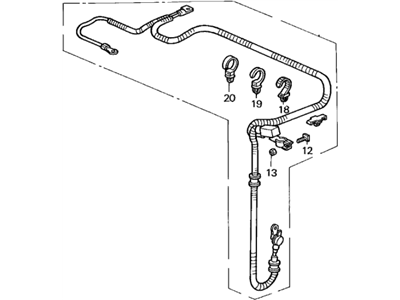 Acura 32410-SS8-A00 Cable Assembly, Starter