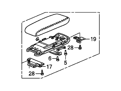 Acura 83405-SY8-A00ZD Armrest Assembly, Rear (Mild Beige)