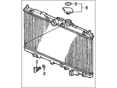 Acura 19010-P6W-A01 Radiator (Denso)