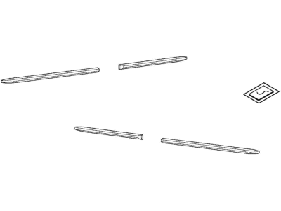 Acura 08P05-STX-2K0 Body Side Molding (Dark Cherry Pearl Ii - Exterior)