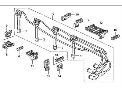 Acura 32722-P54-000 Wire, Ignition