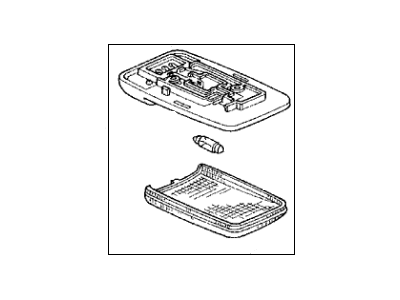 Honda 34250-SJ4-961ZJ Light Assembly, Interior (Mild Beige) (Sunroof) (Daiichi)