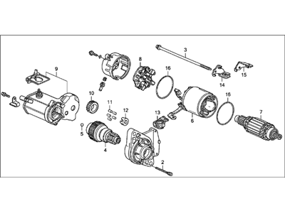 Acura 06312-P75-901RM Starter (Reman)