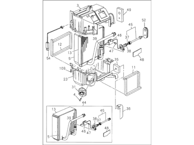 Acura 8-97164-585-0 Evaporator Assembly