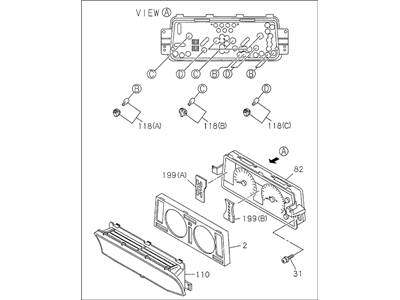 Acura 8-97162-396-3 Meter Complete, Cluster