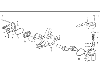 Acura 56110-PG6-040 Pump Sub-Assembly, Power Steering