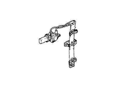 Acura 76320-SE7-962 Regulator, Left Rear Door Power