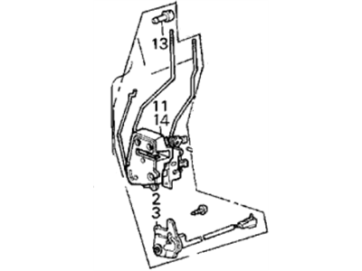 Acura 75410-SE7-A12 Lock Assembly, Right Front Power Door