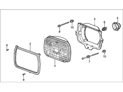 Acura 33100-SD2-A01 Headlight Assembly