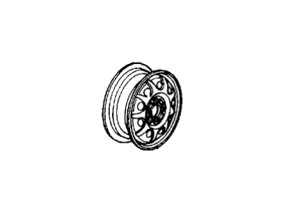 Acura 42700-SD2-981 Disk, Wheel (5.5-Jx14/56MM) (Black)