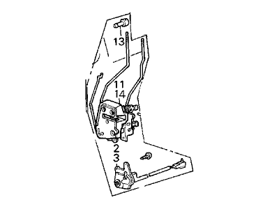 Acura 75450-SE7-A12 Lock Assembly, Left Front Power Door