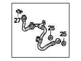 OEM 1996 Acura TL Hose Set, Right Front Brake - 01464-SZ5-000