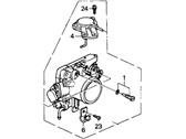 OEM 1991 Acura Integra Body Assembly, Throttle (Gl02A) - 16400-PR4-A01