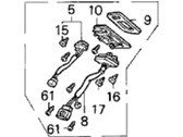 OEM 1995 Acura Legend Switch Assembly, Power Window Master (Black) - 35750-SP1-A41ZA