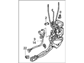 OEM 1992 Acura Vigor Lock Assembly, Right Front Power Door - 72110-SL5-A03