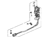 OEM 1994 Acura Legend Lock Assembly, Right Rear Power Door - 72610-SP0-003
