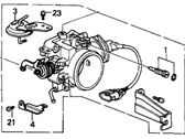 OEM 1990 Acura Legend Body Assembly, Throttle (Gh01C) - 16400-PL2-S01