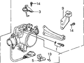 OEM 1986 Acura Integra Body Assembly, Throttle - 16400-PG7-662