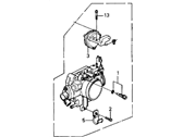 OEM 1988 Acura Integra Body Assembly, Throttle - 16400-PG7-A12