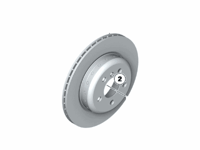 BMW 34-21-6-775-289 Brake Disc, Lightweight, Ventilated