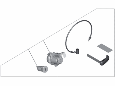 BMW 51-21-7-417-648 Set Uniform Locking System (Code)