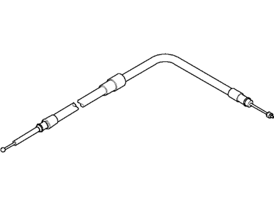 BMW 34-40-3-400-796 Right Hand Brake Bowden Cable