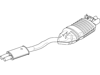 BMW 18-30-3-428-040 Rear Exhaust System