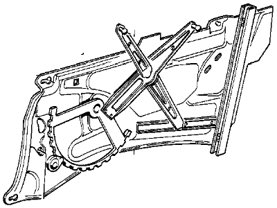 BMW 51-34-1-908-691 Rear Left Window Regulator