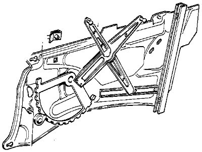 BMW 51-34-8-147-529 Rear Left Window Regulator