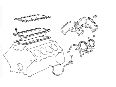 BMW 11-11-9-070-240 Gasket Set Engine Block Asbesto Free