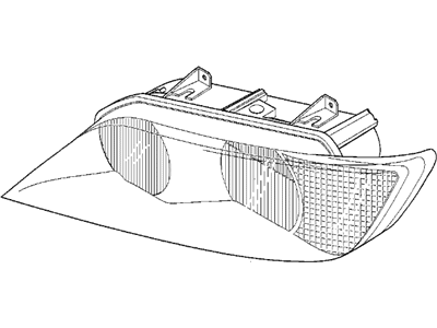 BMW 63-12-8-386-047 Left Headlight Assembly