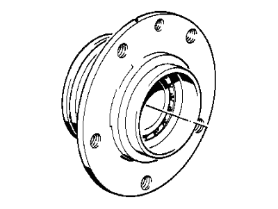 BMW 31-21-2-225-362 Wheel Hub With Bearing, Front