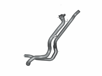 BMW 11-53-7-580-585 Thermostat Inlet Water Hose