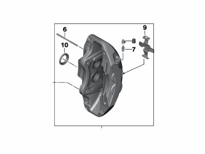 BMW 34-11-6-872-570 Front Right Brake Caliper Bracket