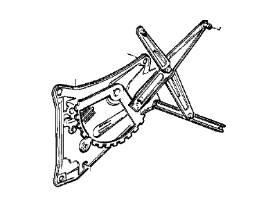 BMW 51-32-1-938-367 Front Left Door Window Regulator